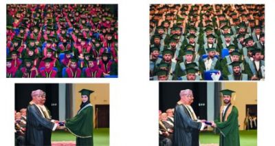 جامعة ظفار تحتفل بتخريج الدفعة الخامسة عشرة من طلابها للعام الأكاديمي (2018-2019(